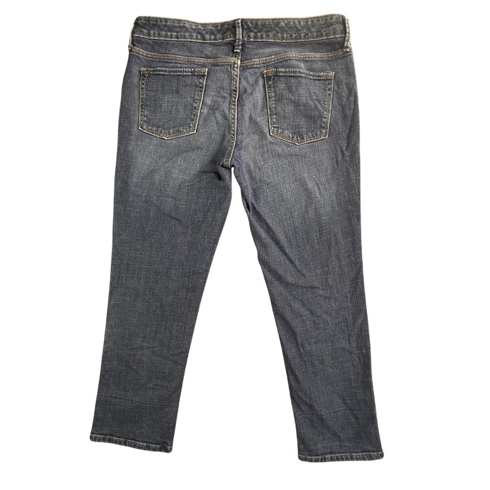Banana Republic Jeans Womens 8 Blue Stretch Denim Straight Leg Classic Fit Pants - Picture 2 of 16